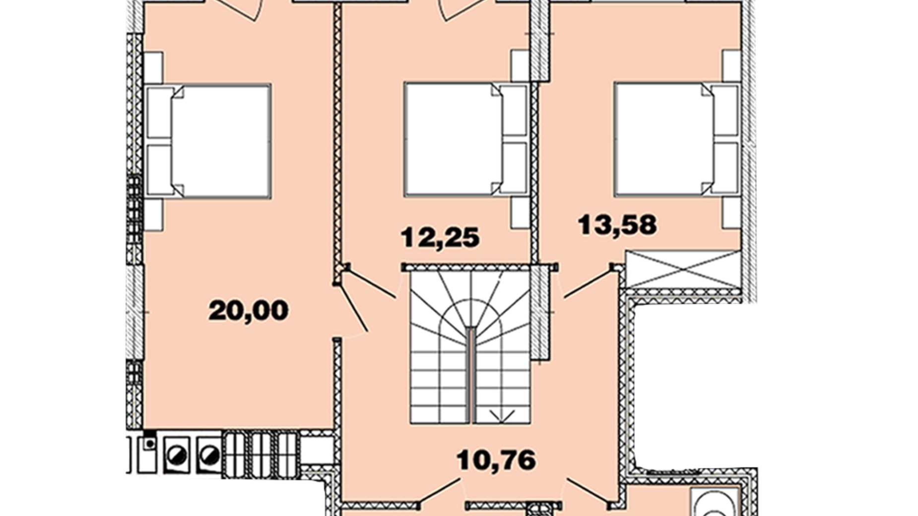 Планування багато­рівневої квартири в ЖК Crystal Avenue 146.14 м², фото 440728