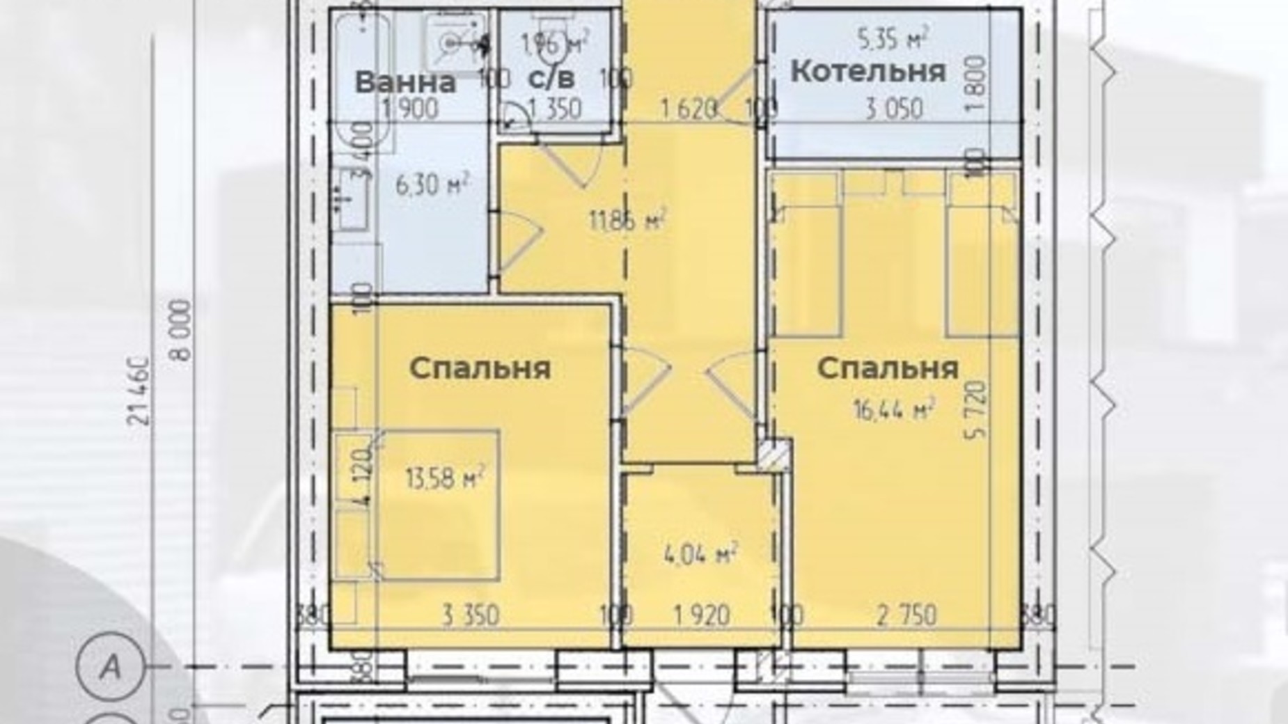 Планировка таунхауса в Таунхаус Family House 127 м², фото 441675