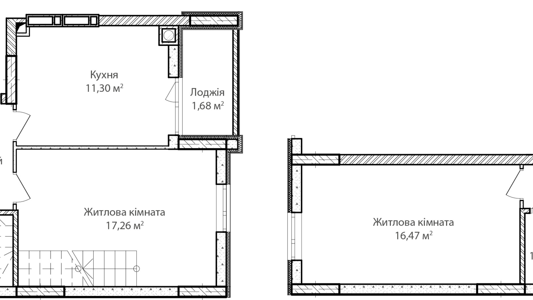 Планування багато­рівневої квартири в ЖК Синергія Сіті 116 м², фото 458781