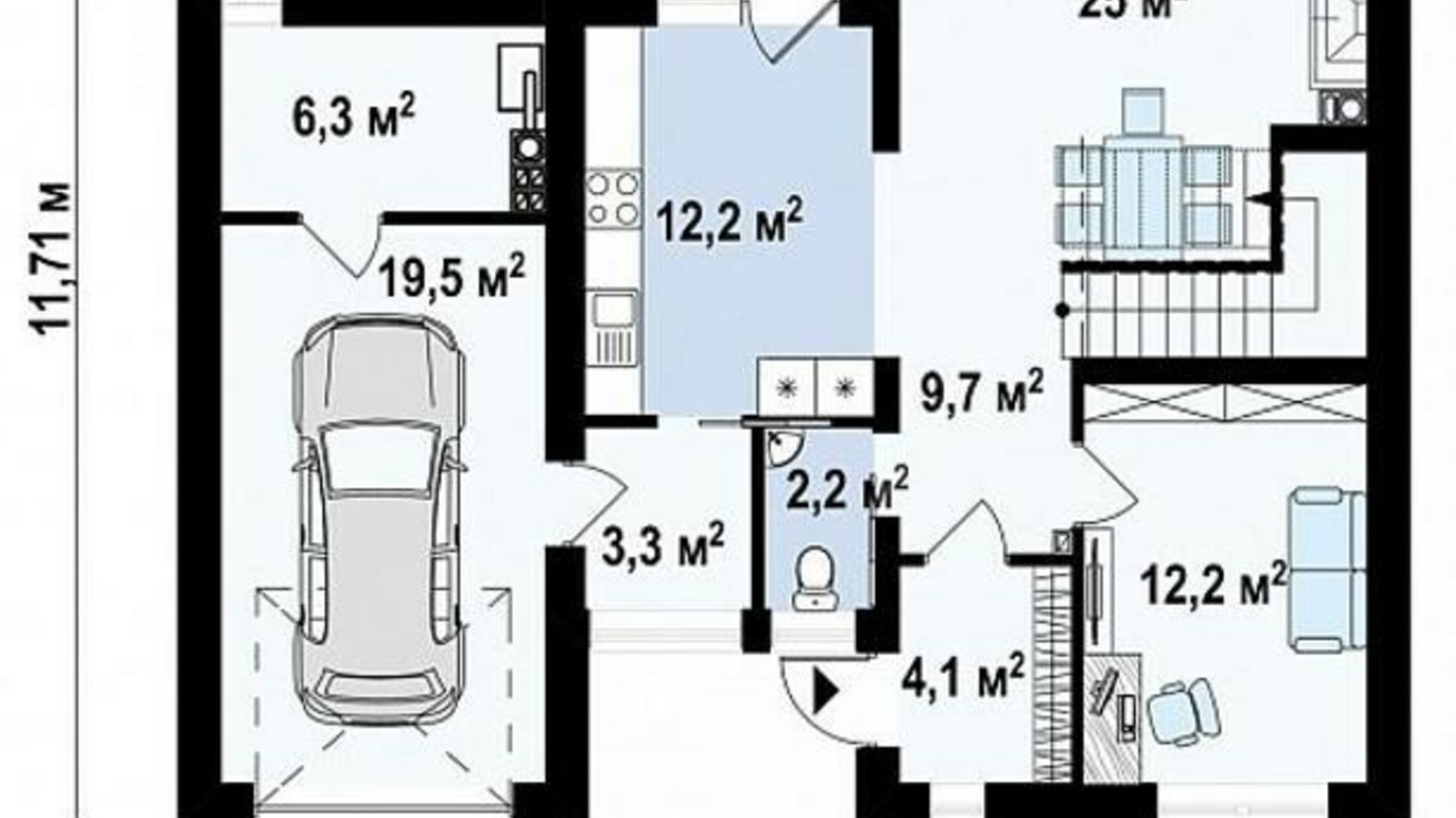 Планировка коттеджа в КГ Лісовий Маєток 167.5 м², фото 462534