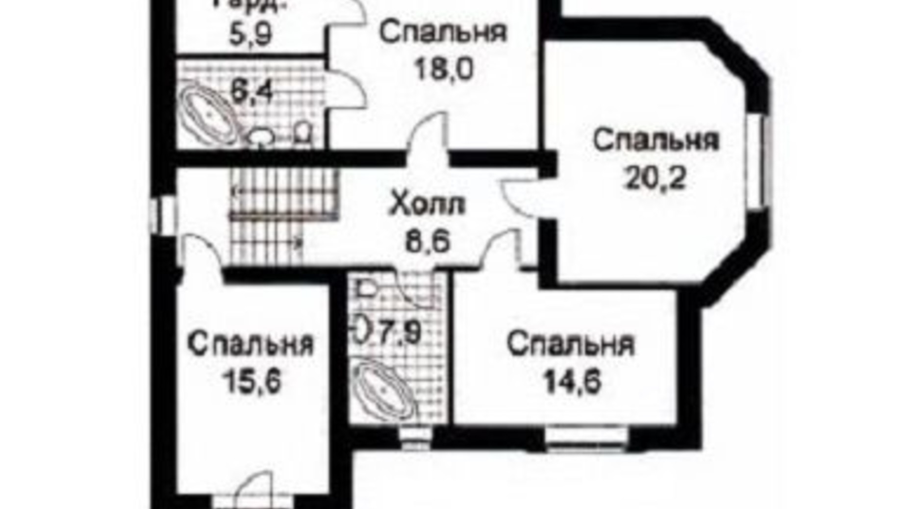 Планування котеджу в КМ Feofania Cottage 315 м², фото 463707