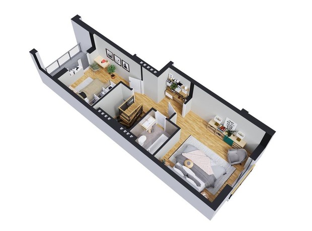 ЖК Baker Street: планировка 4-комнатной квартиры 109 м²