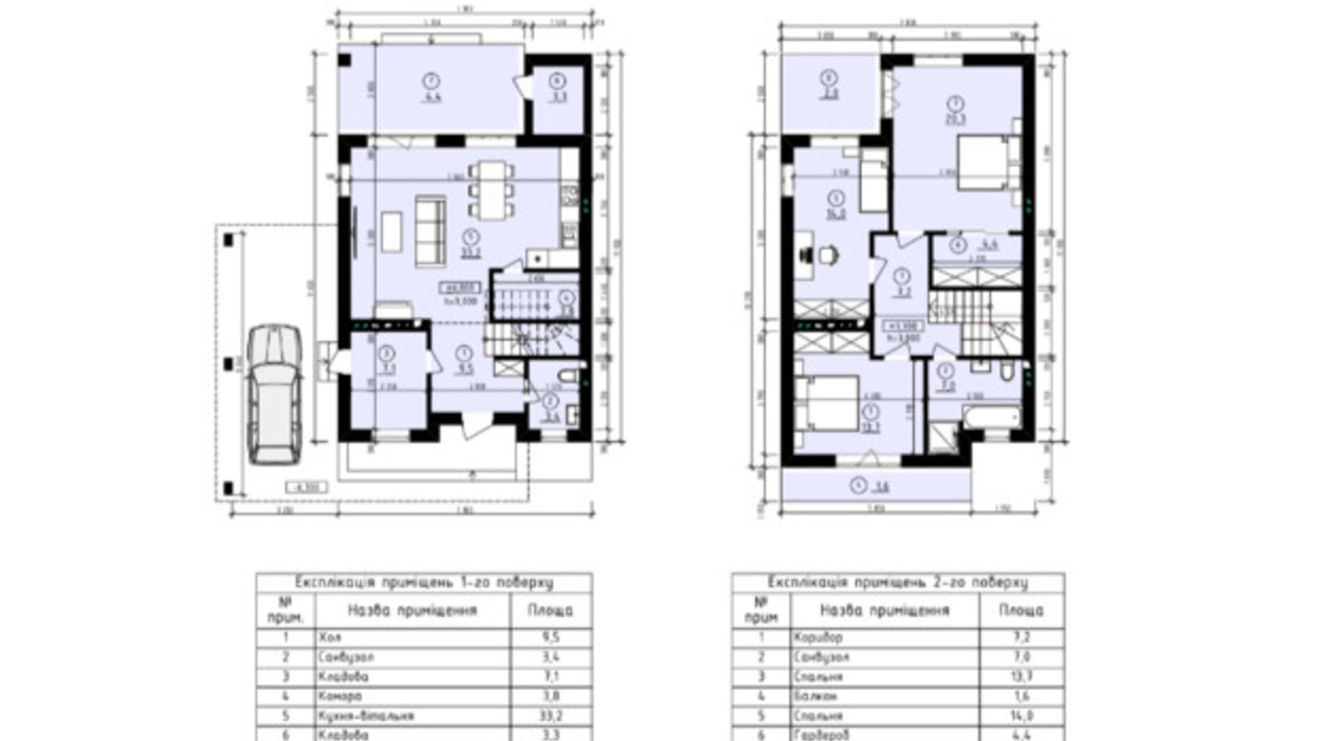 Планування котеджу в Дуплекс Stone Village 134.9 м², фото 467237