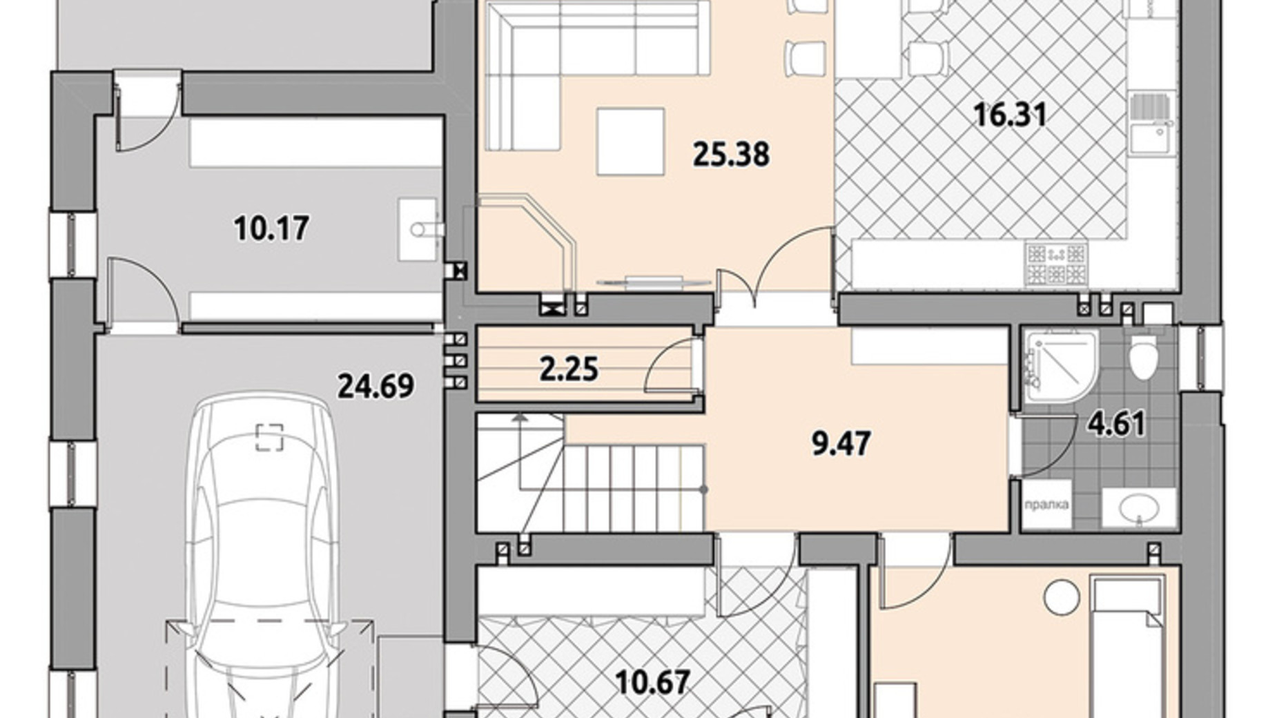 Планування котеджу в КМ Провесінь 211.84 м², фото 470286