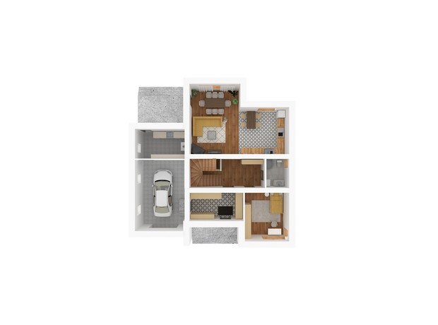 КГ Провесинь: планировка 4-комнатной квартиры 211.84 м²