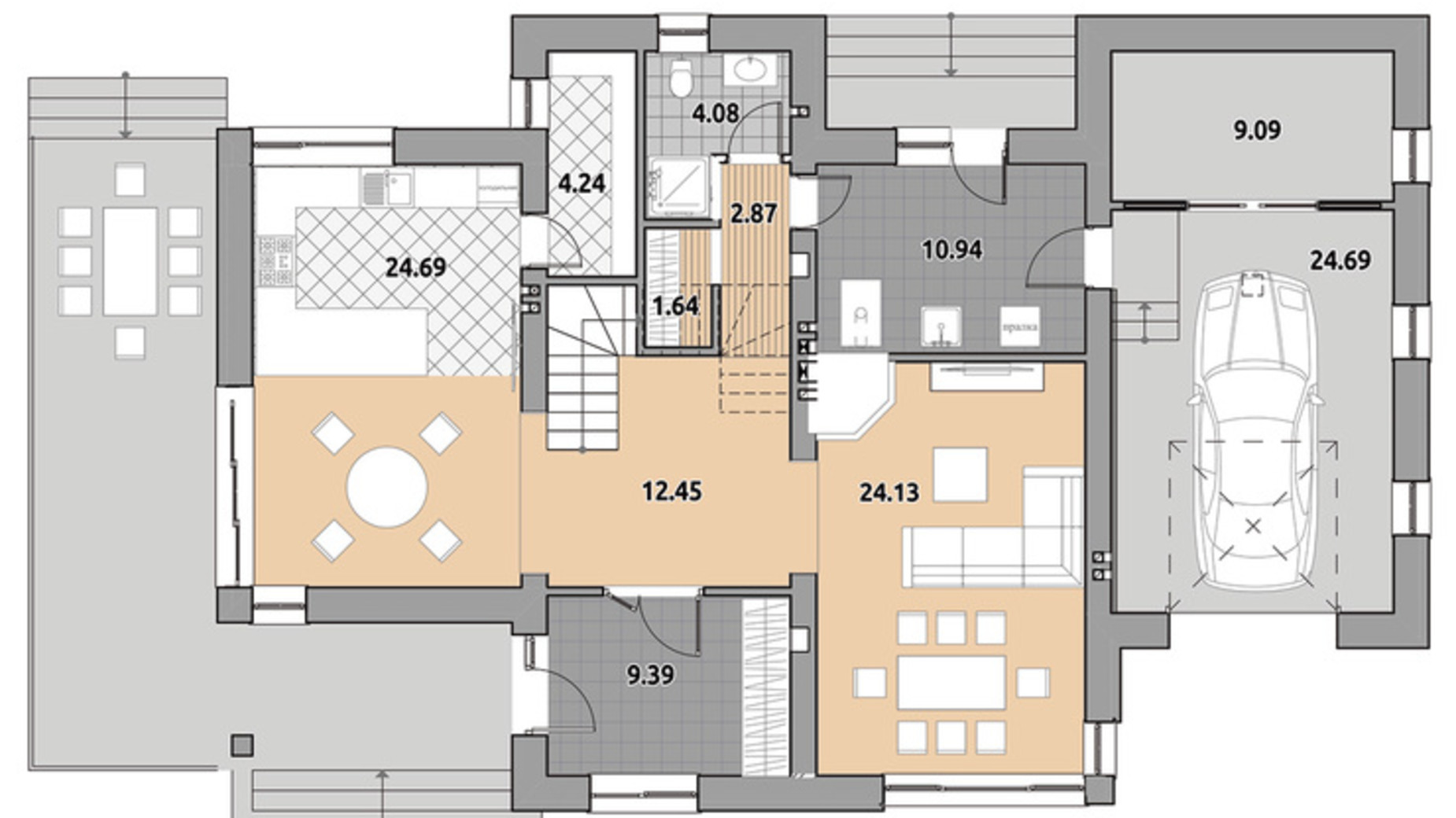 Планування котеджу в КМ Провесінь 231.25 м², фото 470293