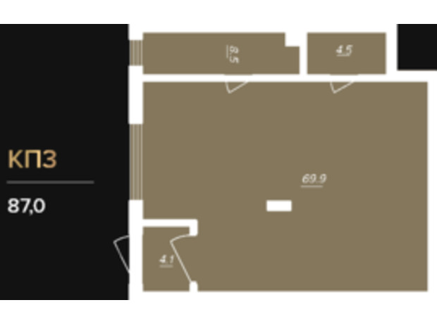 ЖК Globus Elite: планування приміщення 87 м²