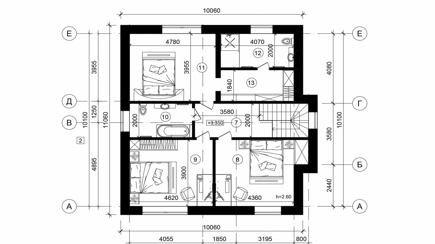 Планування котеджу в КМ Golden City 183 м², фото 482692