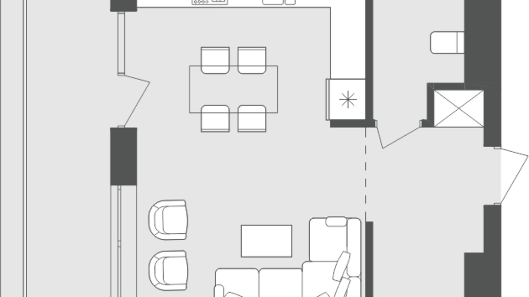 Планування багато­рівневої квартири в ЖК Avalon Up 82.89 м², фото 483070