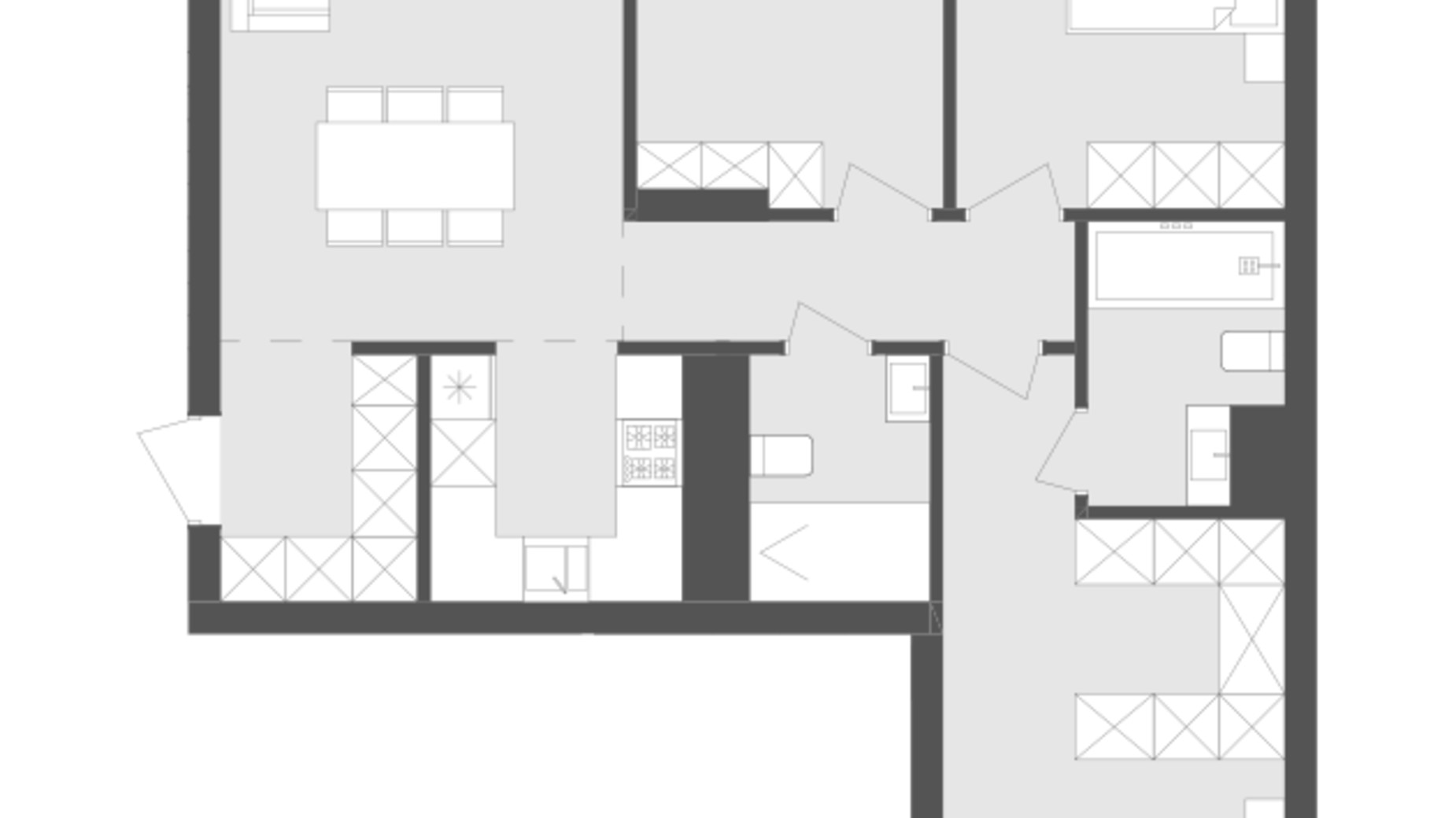Планировка 3-комнатной квартиры в ЖК Avalon Holiday 86.37 м², фото 483097