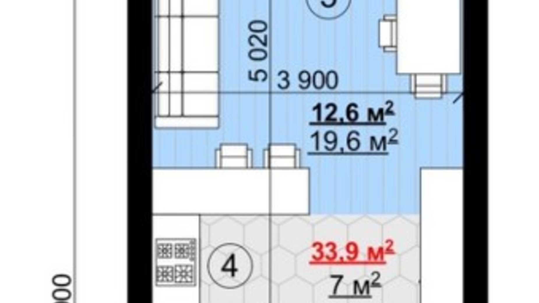 Планування таунхауса в Таунхаус New Smart 11 97 м², фото 485775