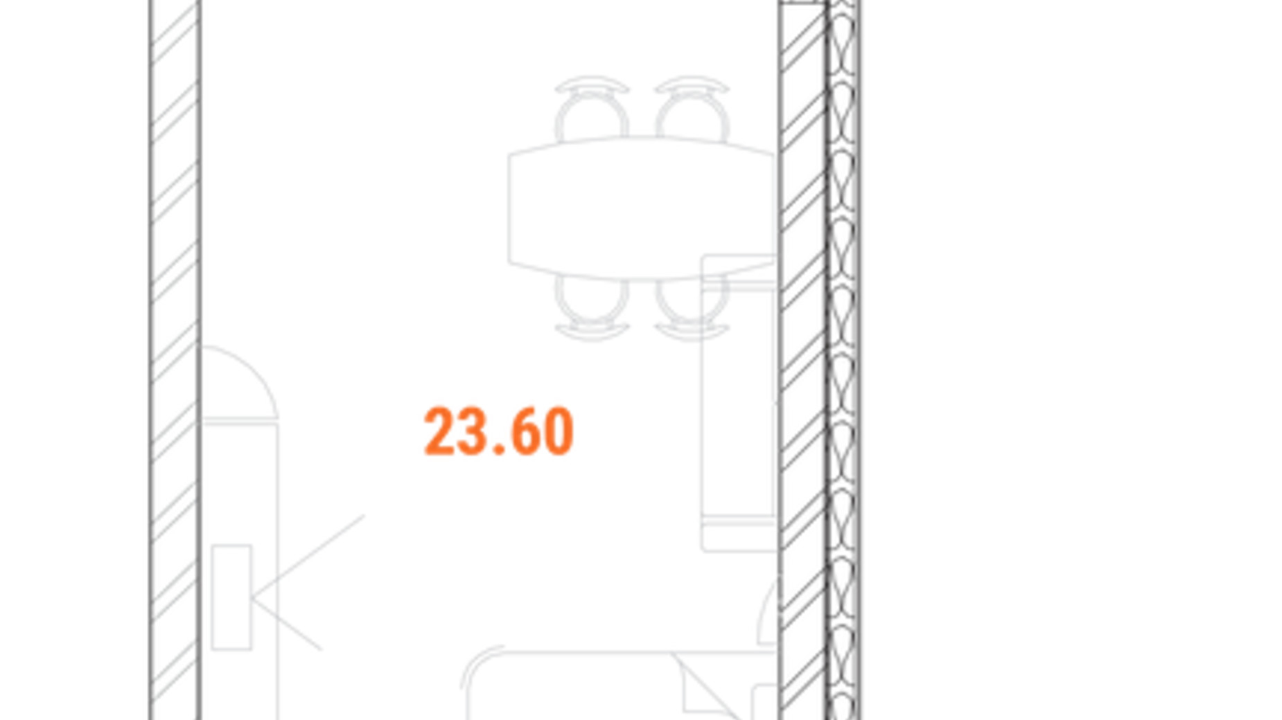 Планировка 1-комнатной квартиры в Доходный дом Standard One Obolon 34.4 м², фото 486483