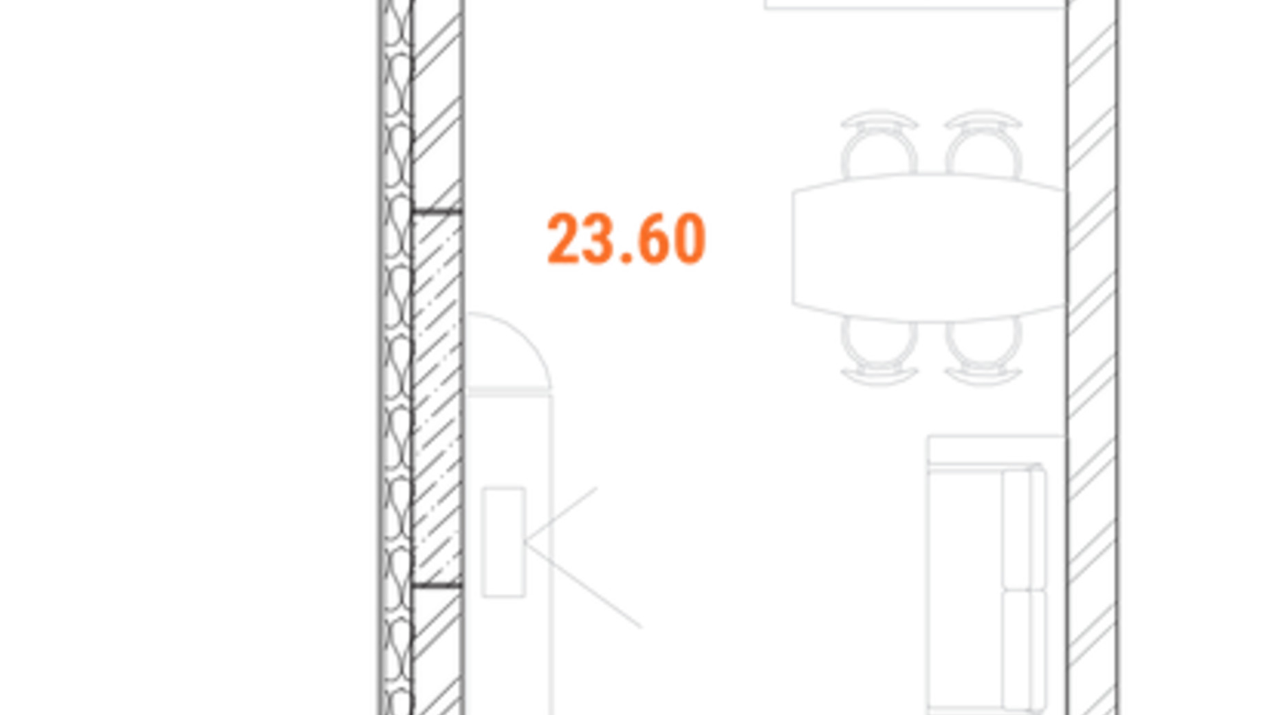 Планировка 1-комнатной квартиры в Доходный дом Standard One Obolon 36 м², фото 486487