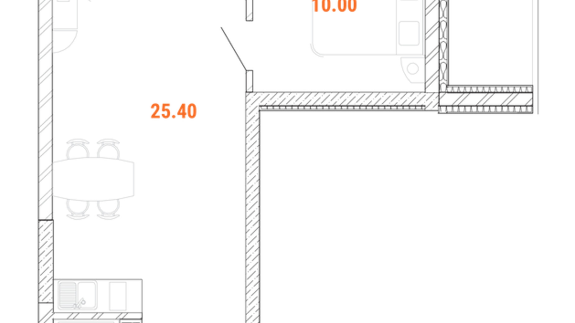 Планировка 2-комнатной квартиры в Доходный дом Standard One Obolon 49.8 м², фото 486490