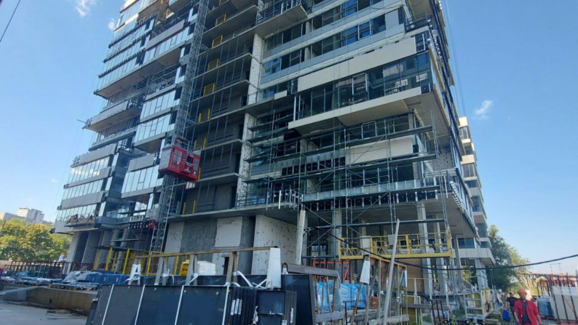 Состоянием на октябрь 2022 года Апарт-комплекс Port City ход строительства фото 488315