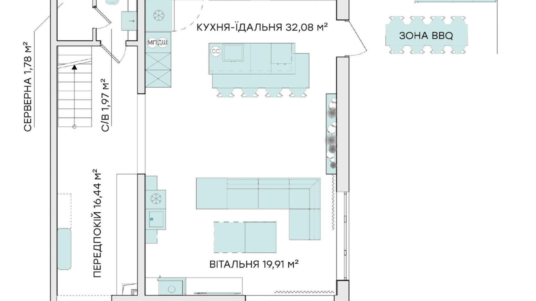 Планировка квадрекса в Квадрекс QDRO-terraced house 220 м², фото 494360