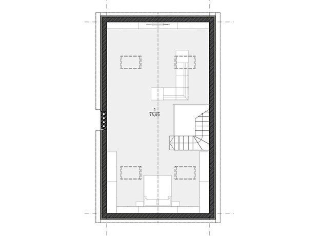 КГ Набережный: планировка 5-комнатной квартиры 250 м²