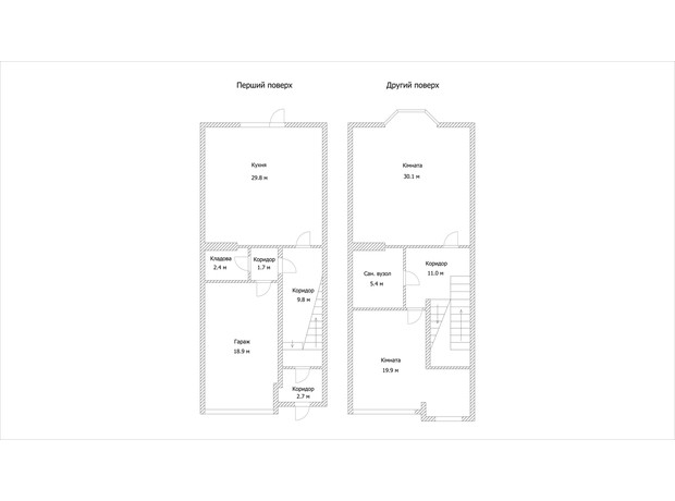 Таунхаус Княжий: планировка 3-комнатной квартиры 160 м²