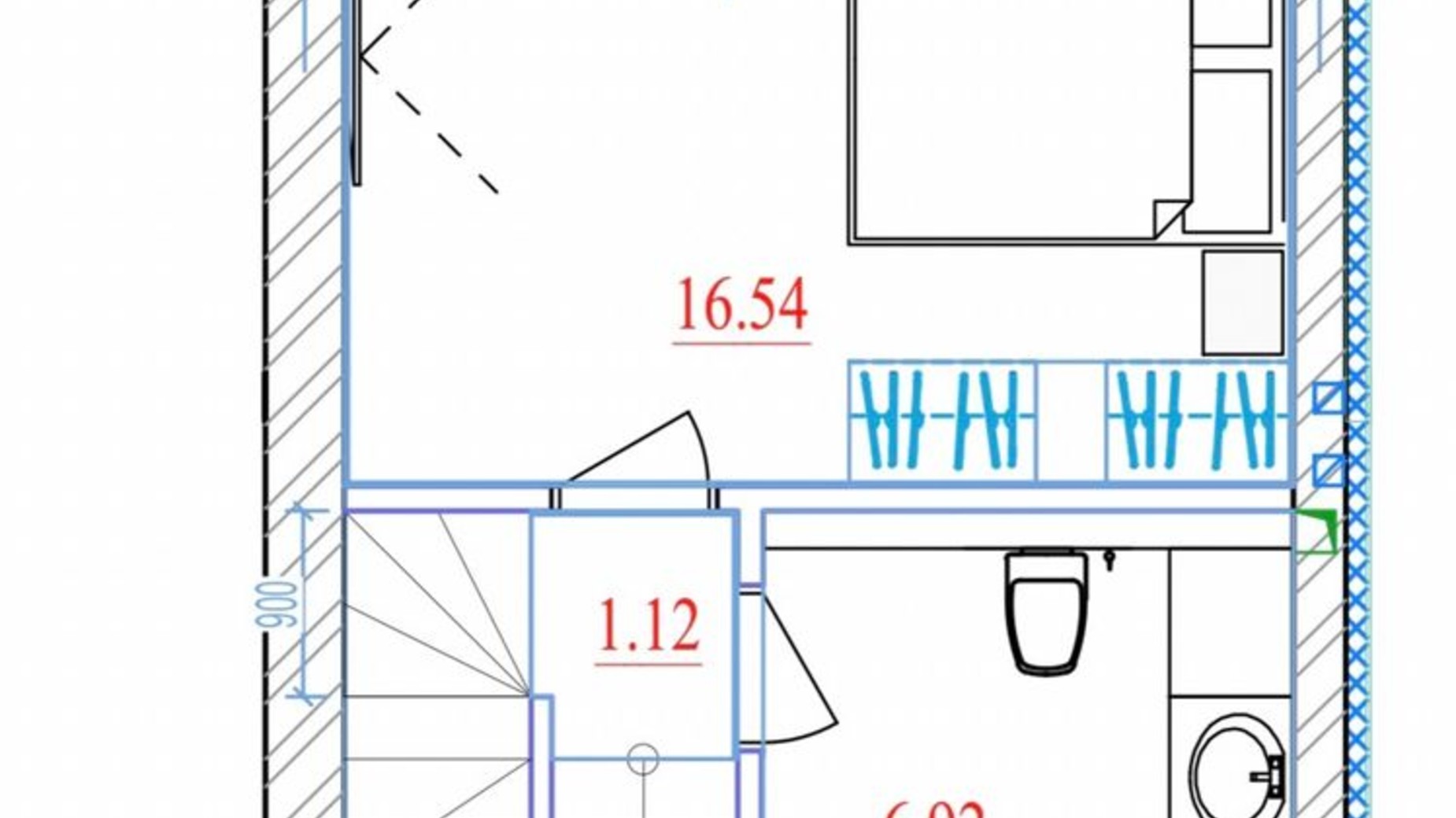 Планировка таунхауса в Таунхаус Ihouse Village 85 м², фото 497937