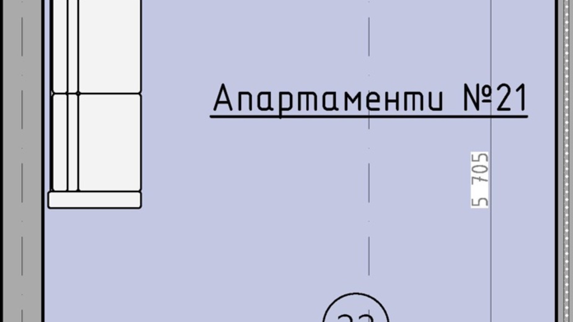 Планування 1-кімнатної квартири в ЖК Арден Курортний 48 м², фото 499230