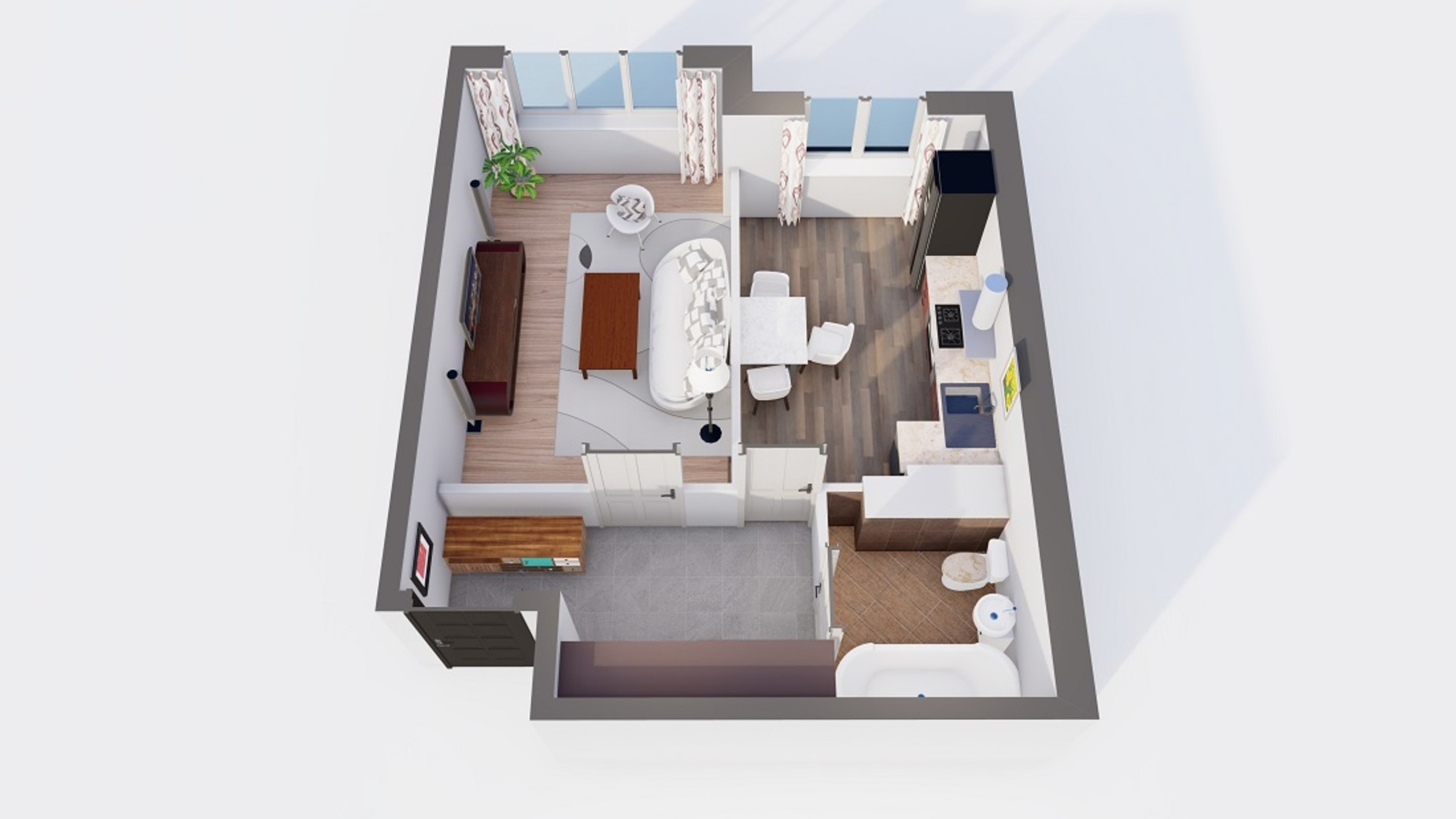 Планировка 1-комнатной квартиры в ЖК Orange Park 38.73 м², фото 500377
