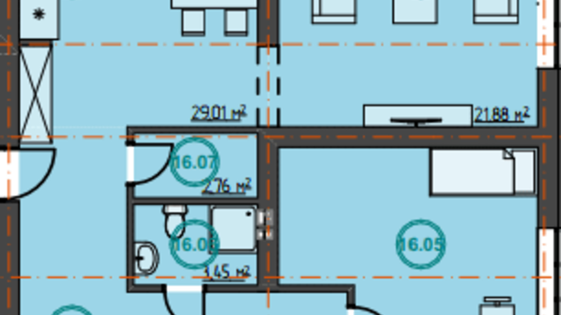 Планування апартаментів в КМ Hygge Home 125.27 м², фото 502109