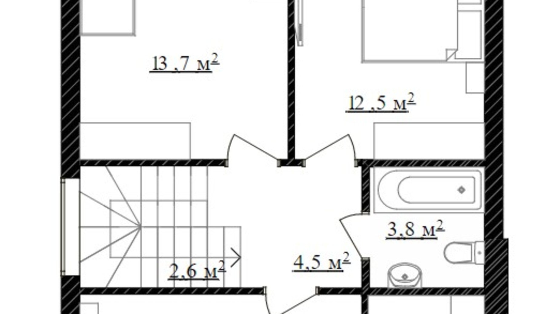 Планування котеджу в КМ Голландський квартал 118 м², фото 502124