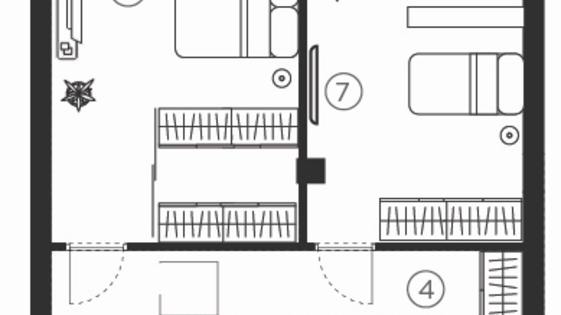 Планировка таунхауса в Таунхаус Parktown 129.79 м², фото 504674