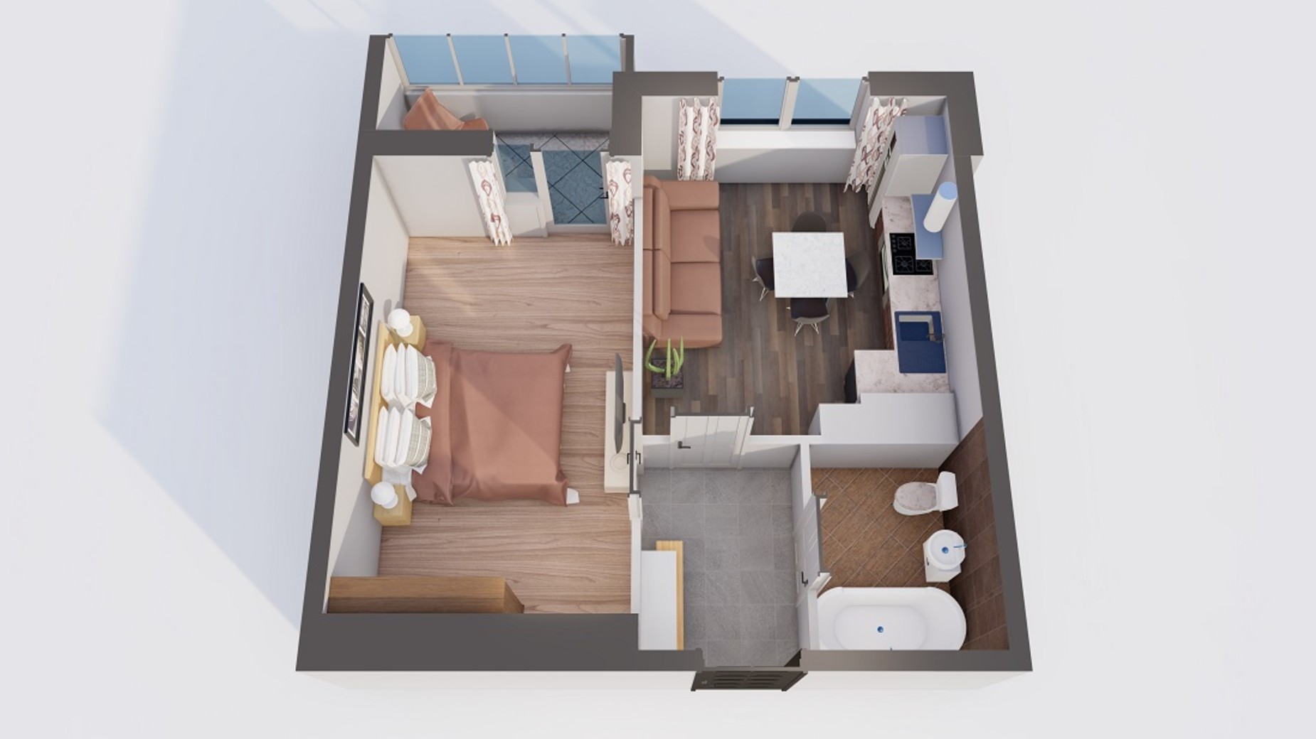 Планировка 1-комнатной квартиры в ЖК Orange Park 38.72 м², фото 505406
