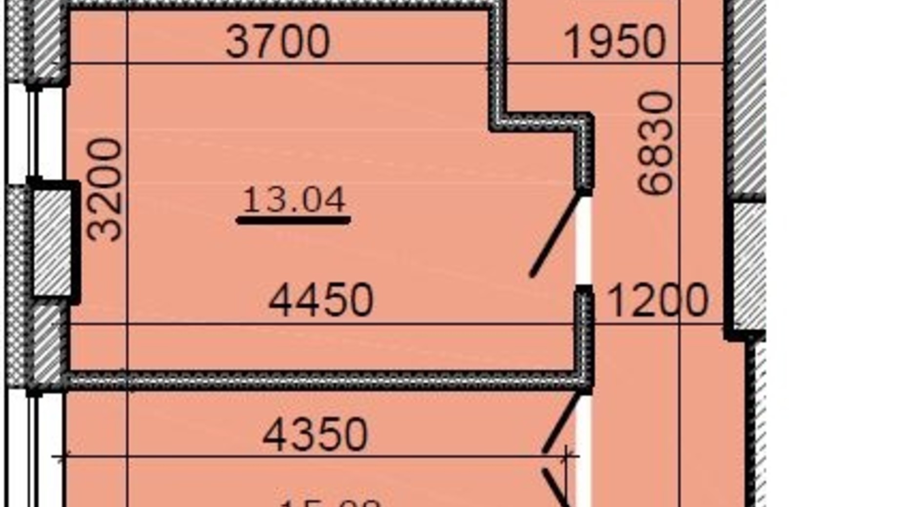 Планировка 2-комнатной квартиры в ЖК Метрополь 63.62 м², фото 514604