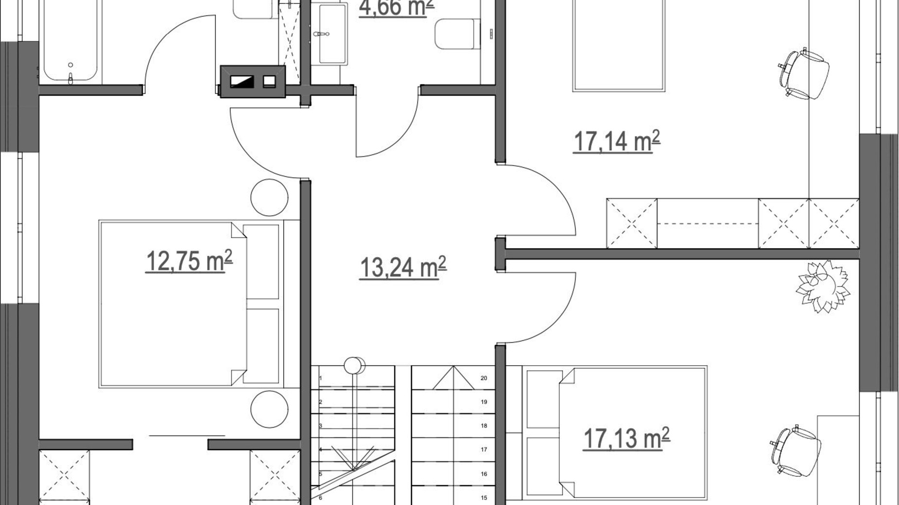 Планировка таунхауса в Таунхаус Avenue House 178 м², фото 515717