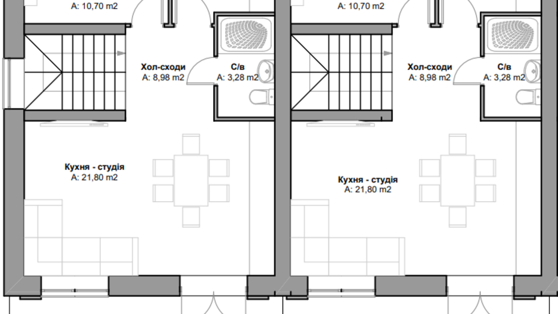 Планування таунхауса в КМ Brooklyn 2 101.66 м², фото 515812