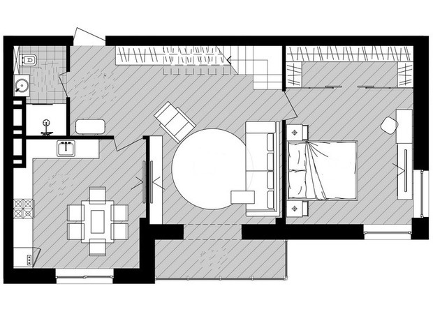 ЖК Новий Град: планування 5-кімнатної квартири 156.28 м²