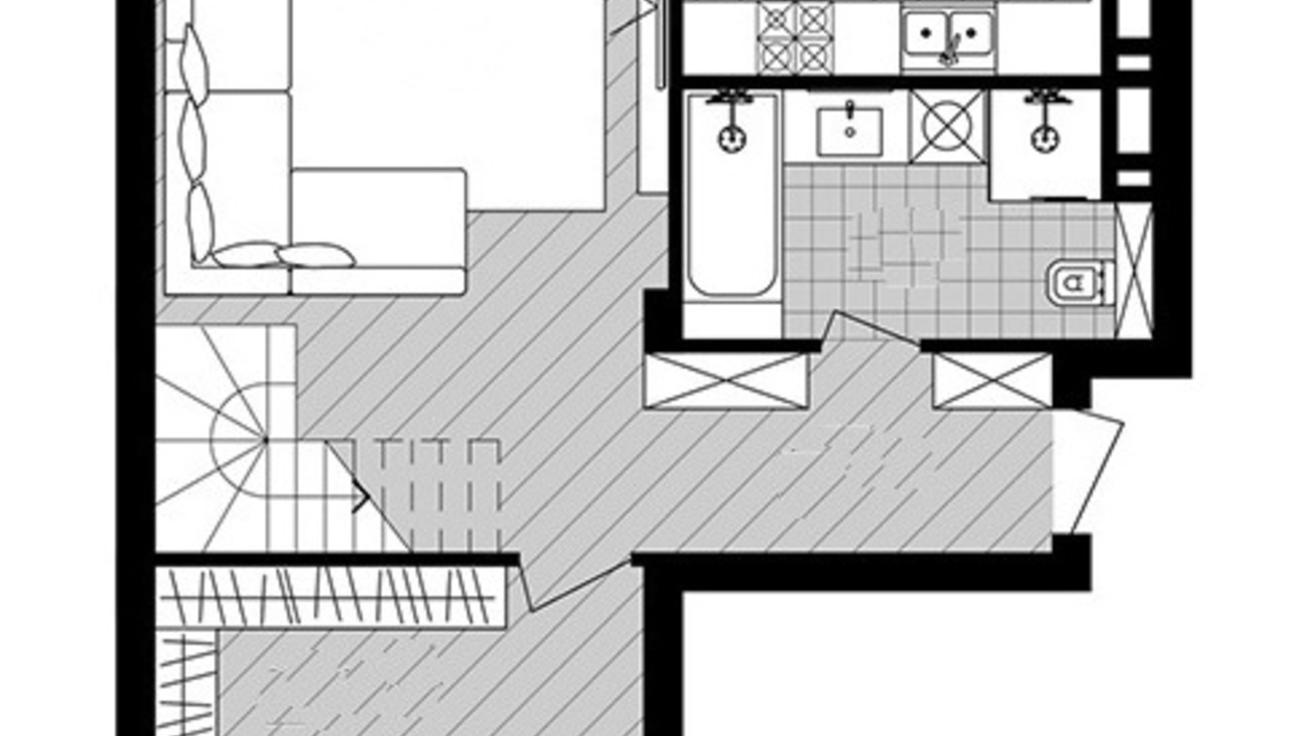 Планировка много­уровневой квартиры в ЖК Новый Град 170.1 м², фото 523206