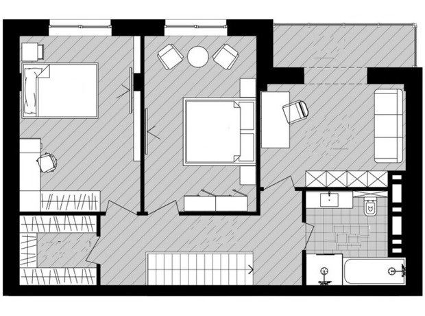 ЖК Новый Град: планировка 5-комнатной квартиры 153.49 м²