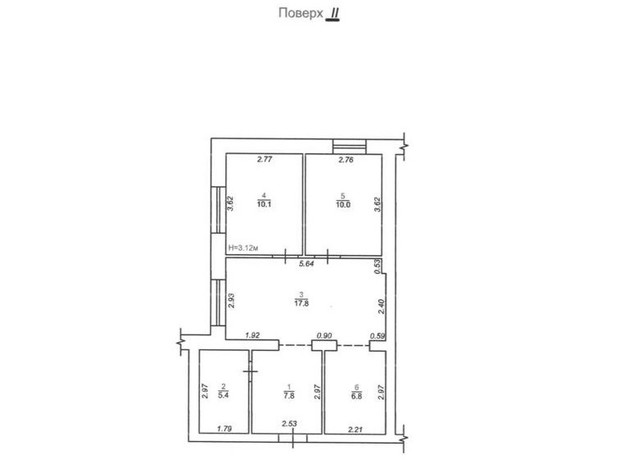 ЖК Мюнхен: планировка 3-комнатной квартиры 57.9 м²