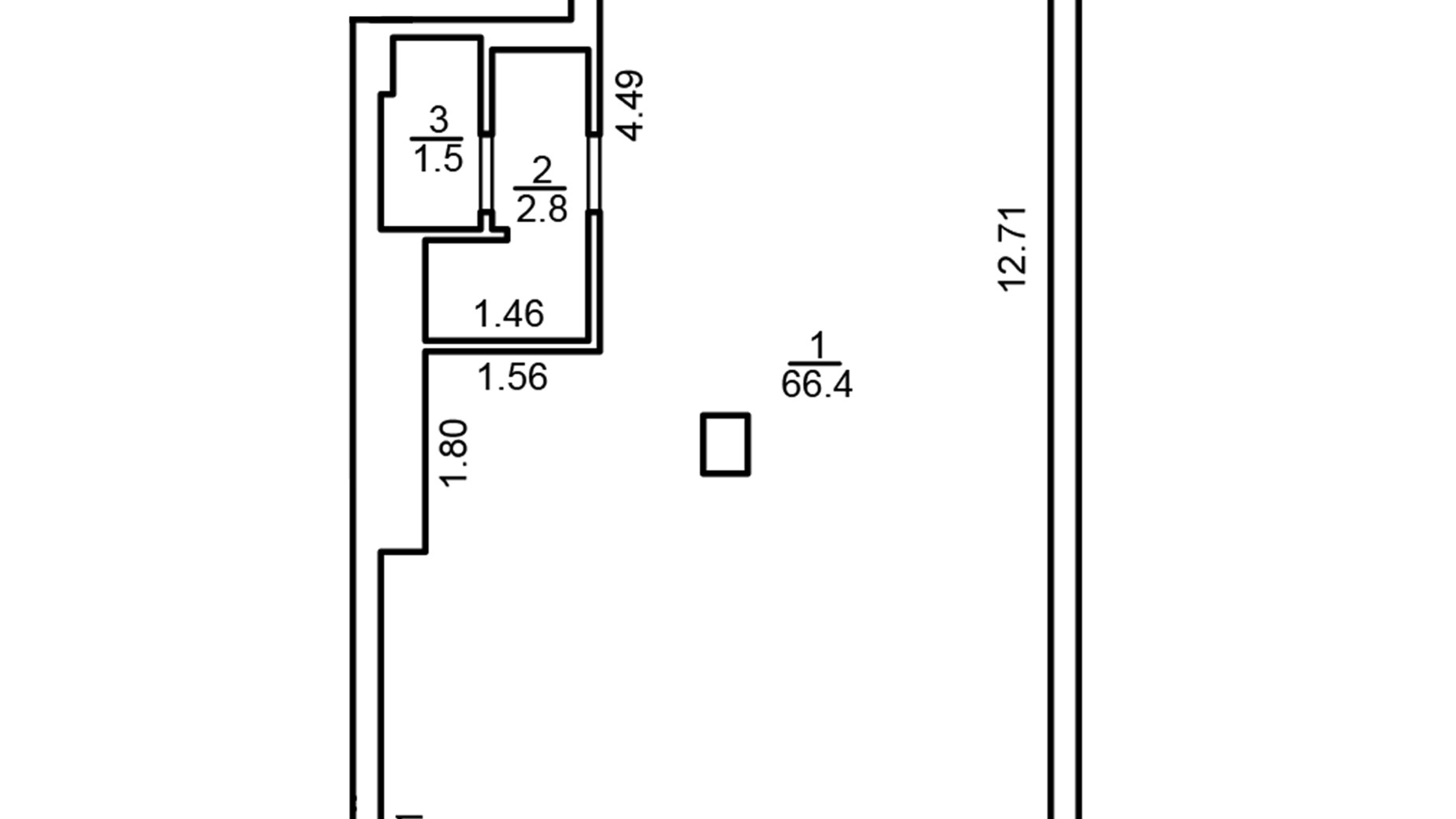 Планування приміщення в ЖК Білий Шоколад 70.7 м², фото 534475