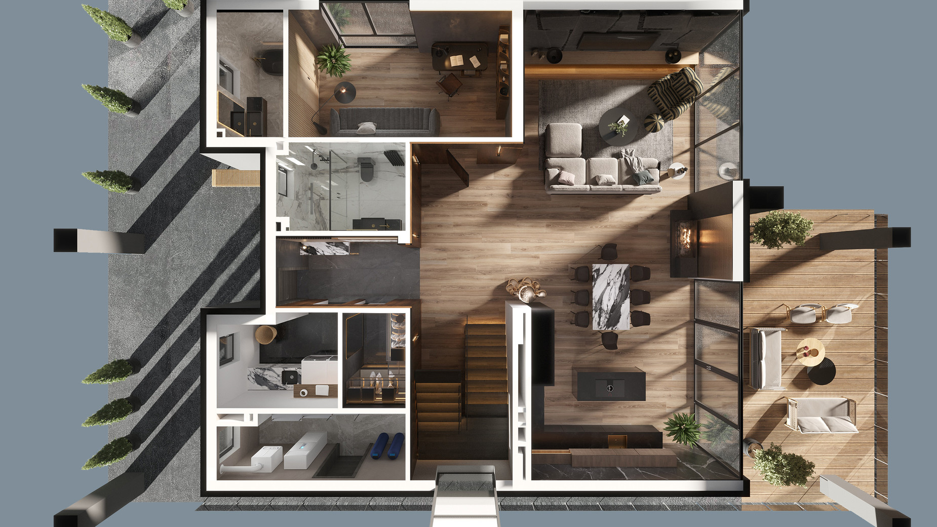 Планировка коттеджа в КГ Inwood 438.23 м², фото 535523