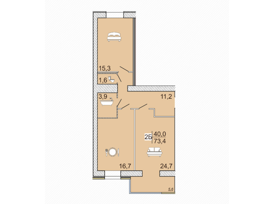 ЖК Семейный Lux планировка 20 ЖК Семейный Lux планировка 20