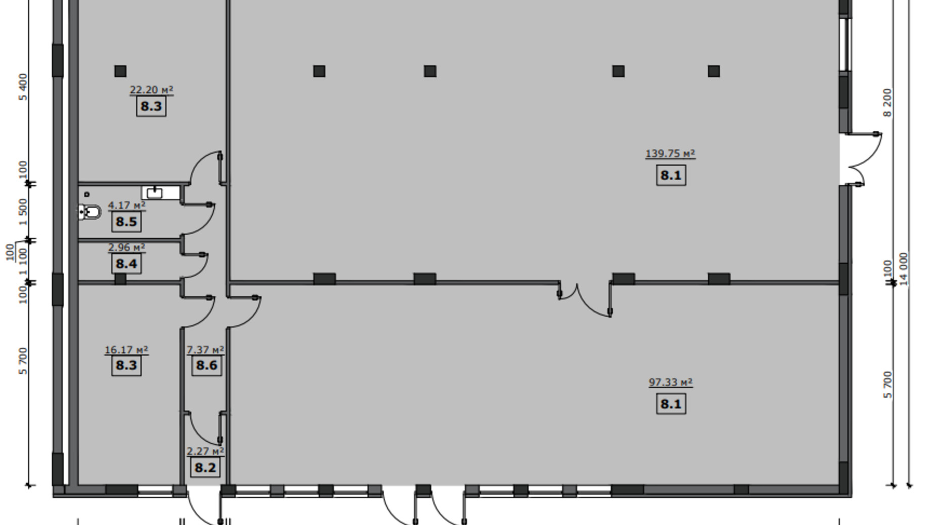 Планировка помещения в ЖК на Стрыйской 292.22 м², фото 536947