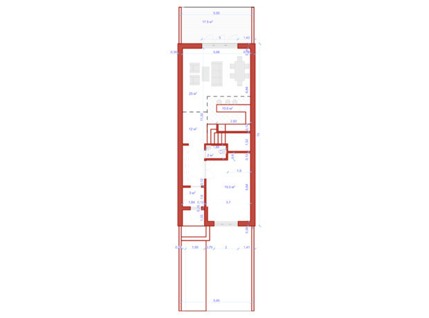 КМ Медовий: планування 4-кімнатної квартири 144 м²