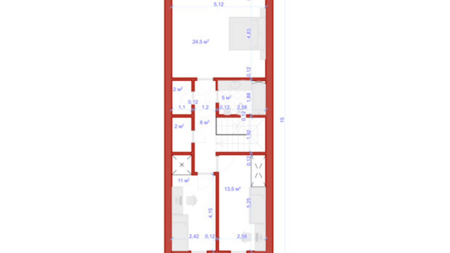 Планування котеджу в КМ Медовий 144 м², фото 540250