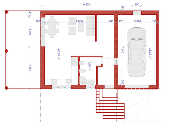 КМ Медовий: планування 4-кімнатної квартири 142 м²