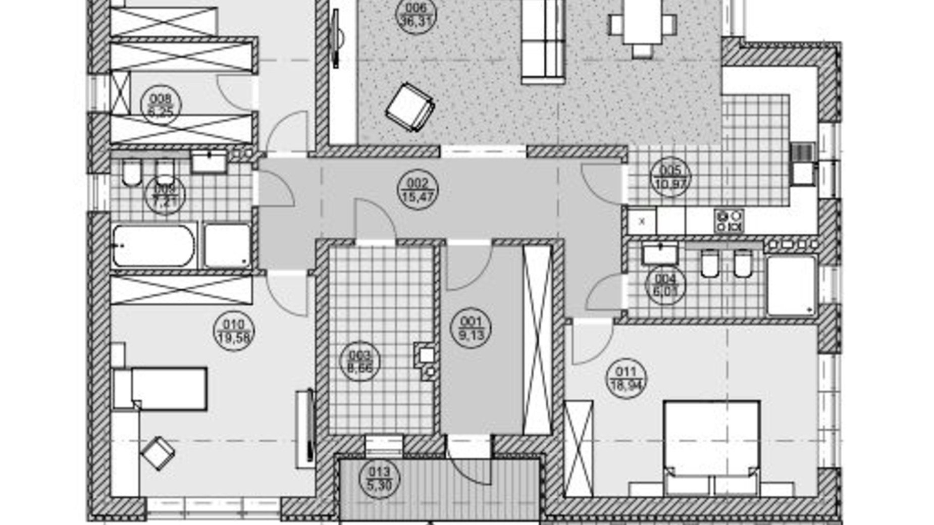 Планування котеджу в КМ Золоче 212 м², фото 540325