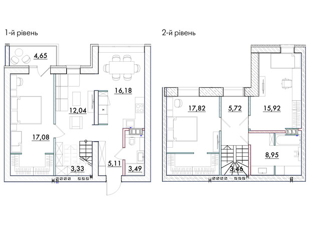 ЖК Desna Park Residence: планування 3-кімнатної квартири 120.4 м²