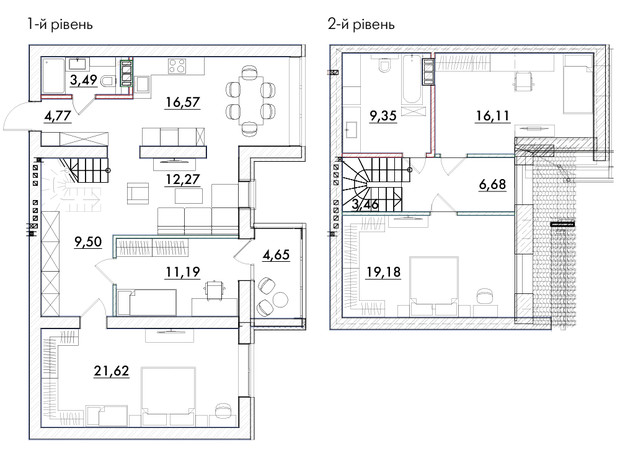 ЖК Desna Park Residence: планування 4-кімнатної квартири 138.84 м²