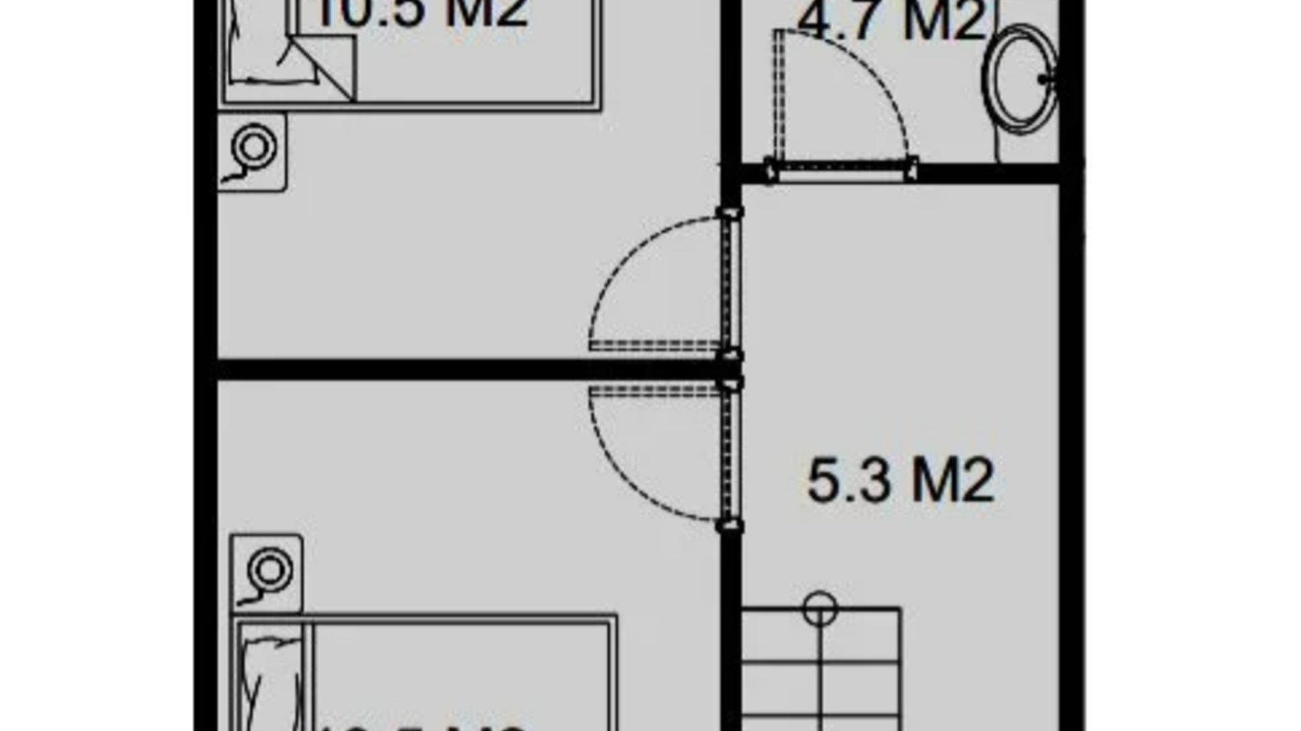 Планування таунхауса в Таунхаус ProfiTHouse 65 м², фото 548855