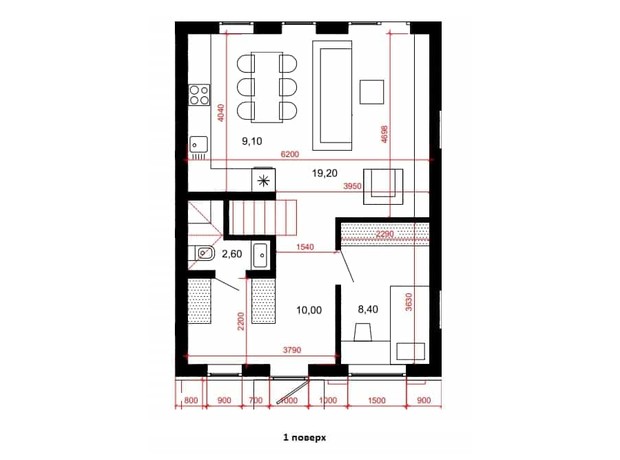 Таунхаус Holland Park 2: планировка 2-комнатной квартиры 99 м²