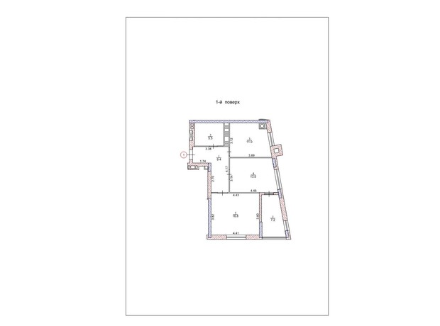 ЖК Адамант: планировка 2-комнатной квартиры 62.9 м²