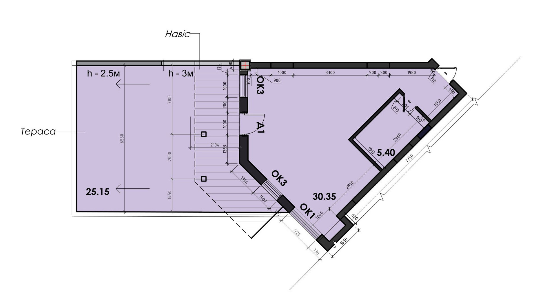 Планировка апартаментов в ЖК Avinion 60.9 м², фото 550613